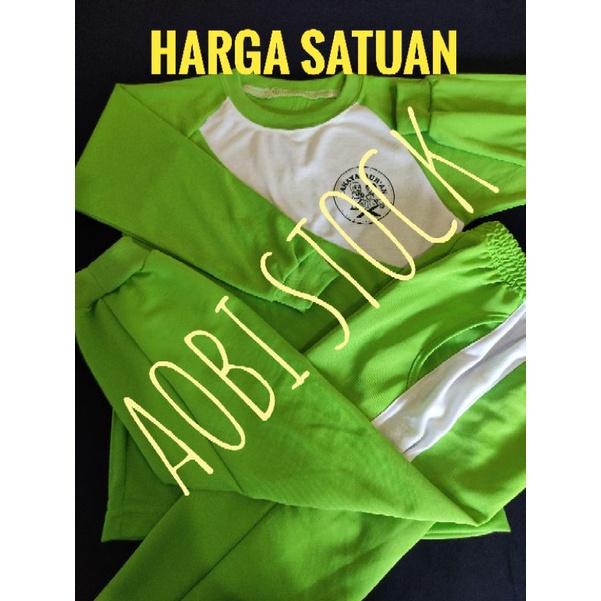 Seragam Olahraga TK PAUD RA (hijau putih)