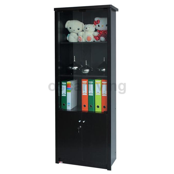 

Rak Buku Serbaguna / Lemari Arsip Kaca Lunar Lbc 46 Walnut Terlaris