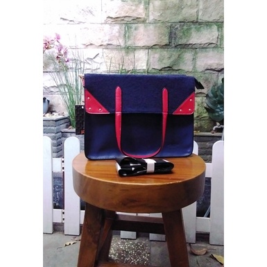 #13 BELLEZZA ORIGINAL. TAS BAG WANITA MSV412-NAVY WITH TAG