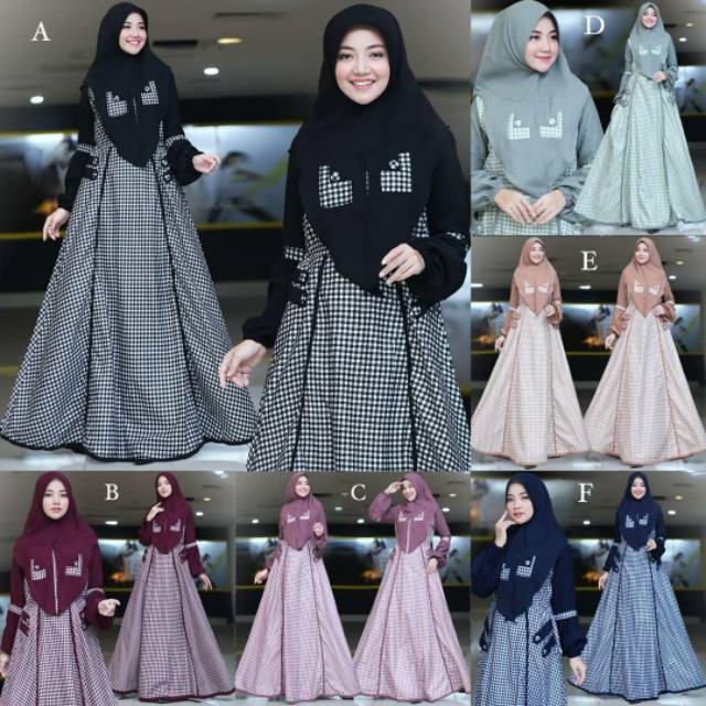 READY Siap kirim Kirani syari by humaira / gamis katun jepang / gamis ori