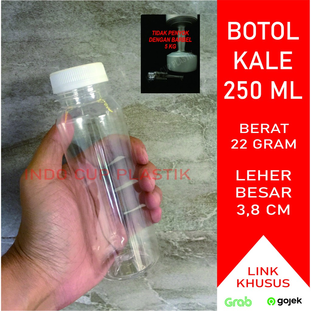 Download Botol Kale 250 ml / Botol Plastik 250 ml Kale Tebal (22gr) | Shopee Indonesia
