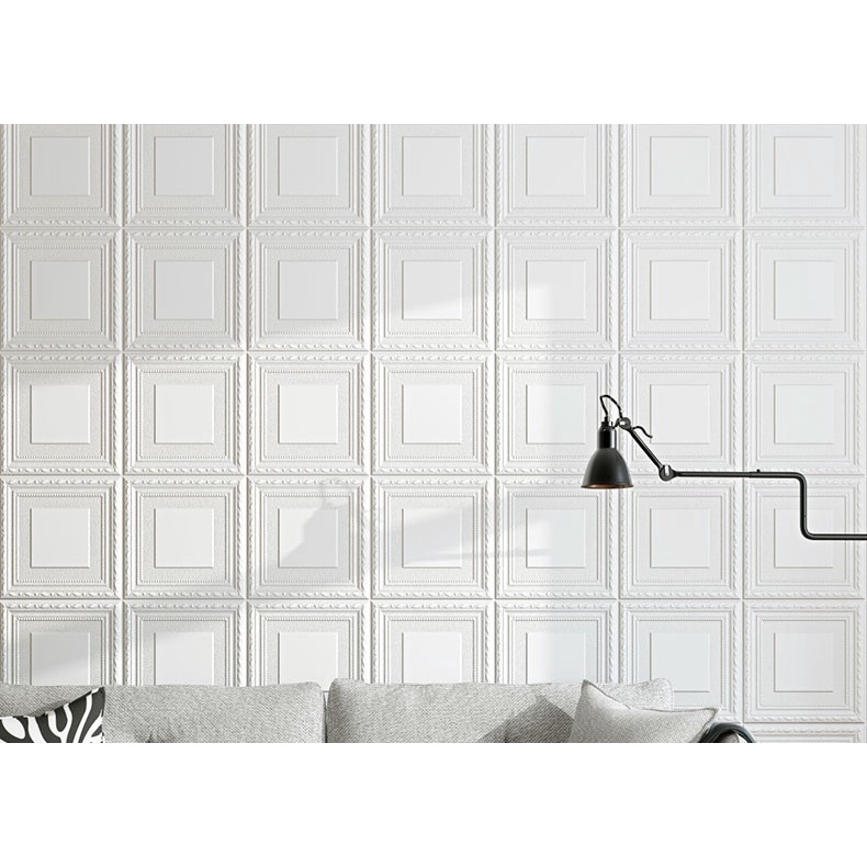 Wallpaper Sticker Foam / Wallfoam Stiker Dinding 3D Motif Kotak Baru Premium High Quality Murah Real 6mm-4