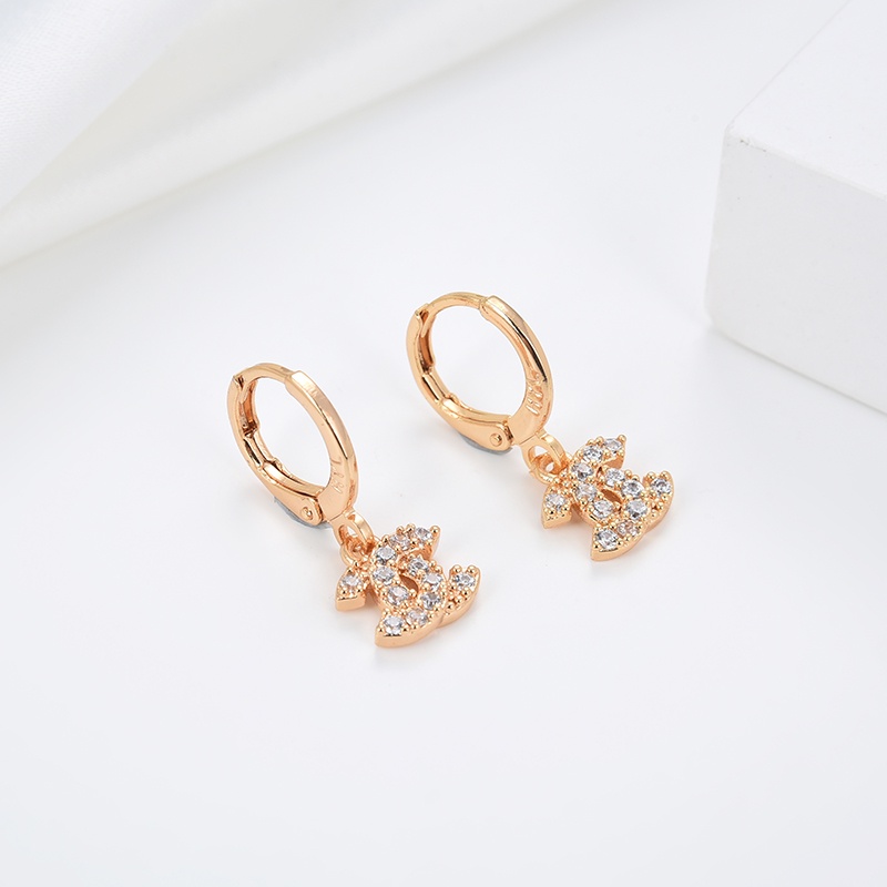 Anting Titanium Wanita Emas Muda Anti Karat Dewasa Tusuk Korea Asli Panjang Dan Luntur Korea Style Selamanya Dewasa 25