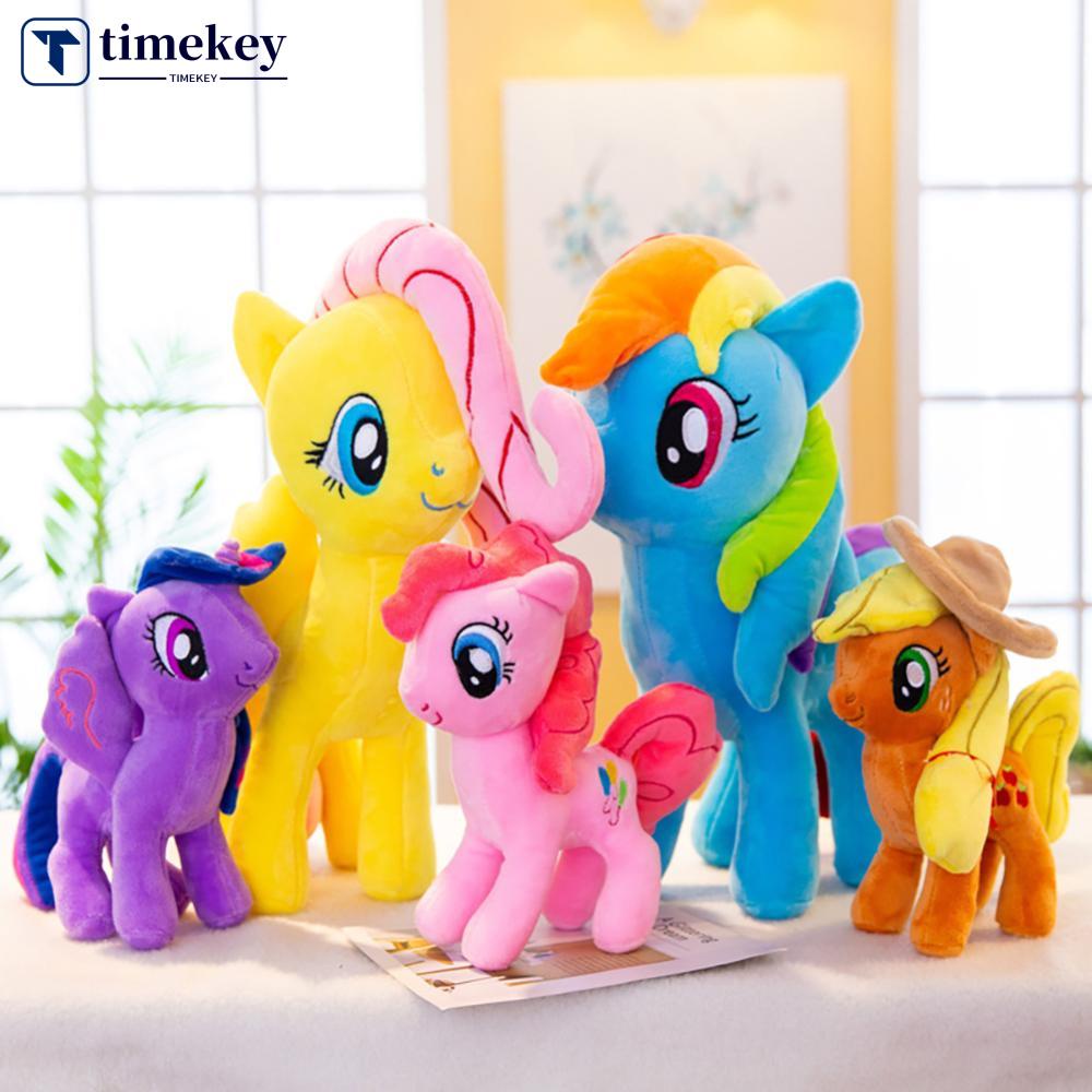 Timekey Mainan Boneka Stuffed Plush Kuda Pony Untuk Hadiah Ulang Tahun Anak Perempuan I9Y2