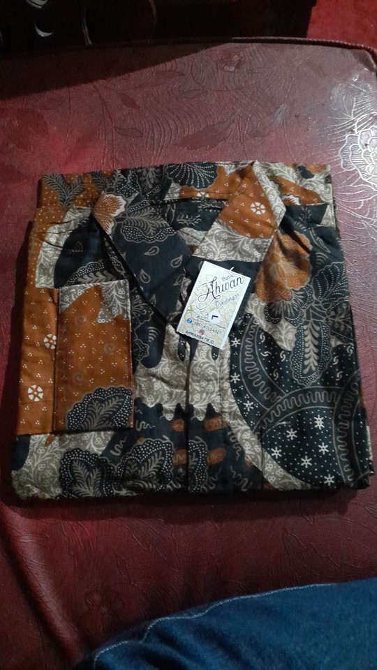 Kebaya Batik Couple Annisa Brown Rose | Kebaya Modern [ Free Jilbab ]