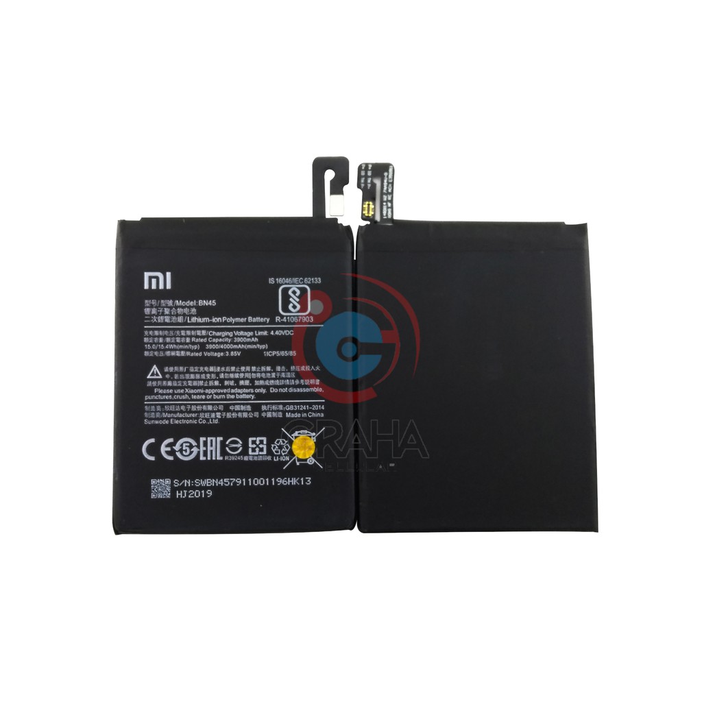 BATERAI / BATTERY / BATRE XIAOMI REDMI NOTE 5 / BN-45 ORI 100%