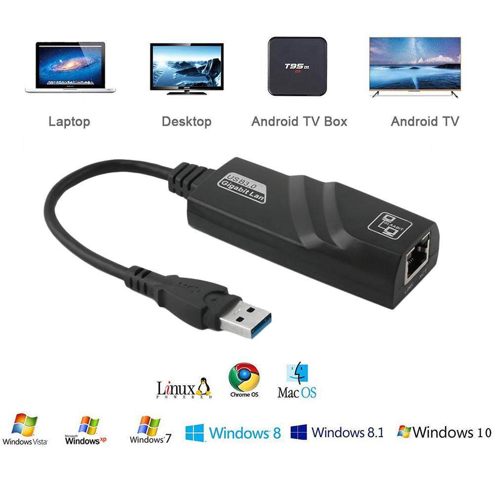 Usb 3.0 To Gigabit Ethernet Rj45 Lan Adapter Network Usb To Lan