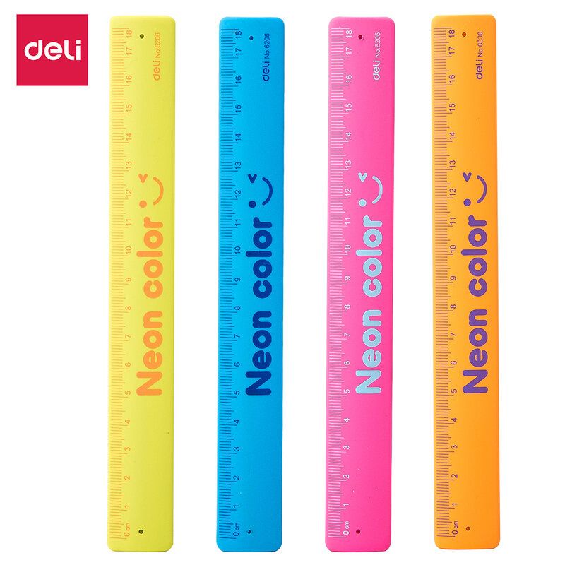 

penggaris neon warna warni || Reguler ruler Deli 6206