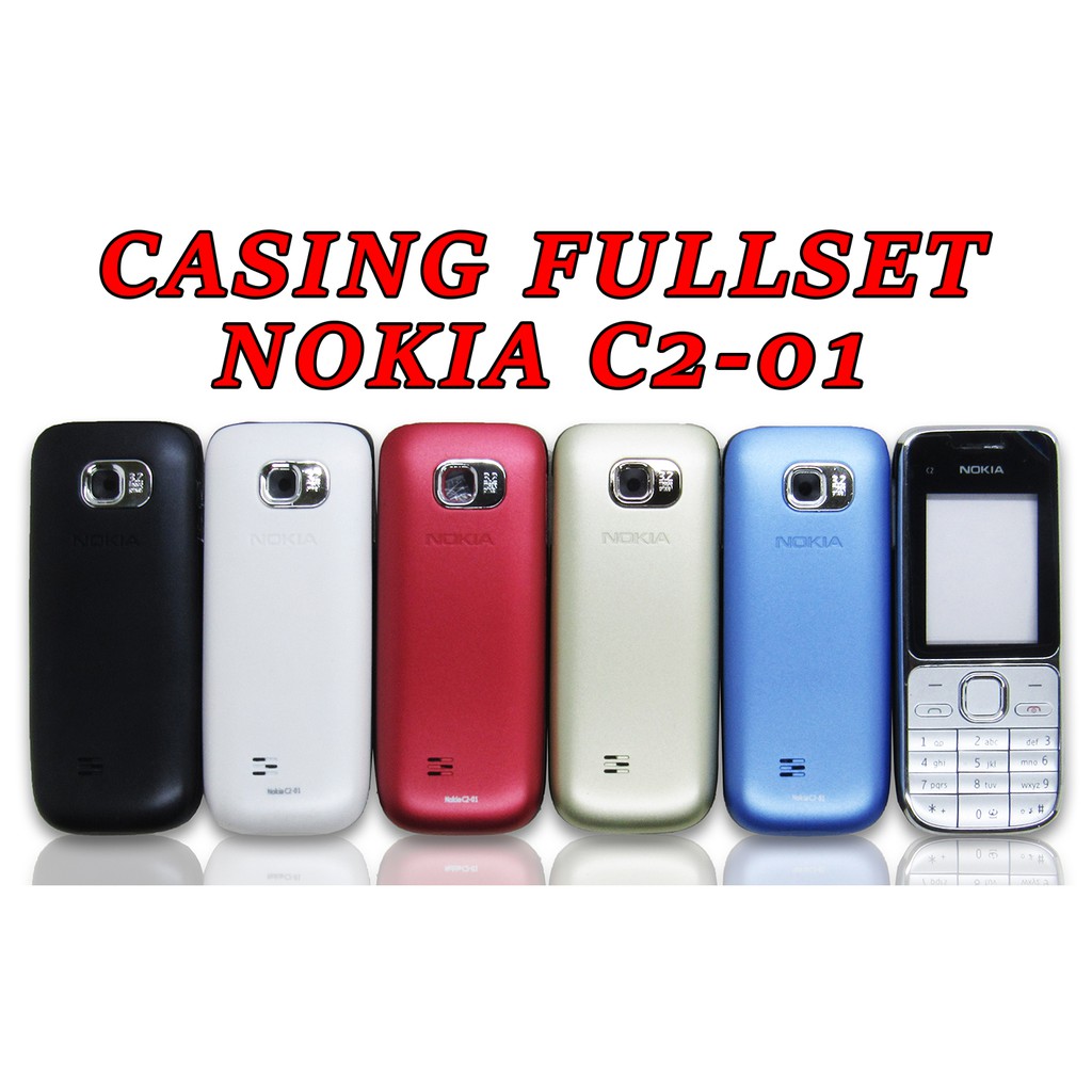 Casing/Kesing/Cs/Nokia C2 01 Fullset