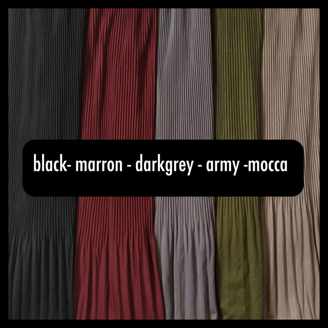 8141 BD - ROK LIDI PLISKET ABG MUSLIM MURAH PLEATED SKIRT MAXY FLARE MAYUNG MURAH POLOS PANJANG