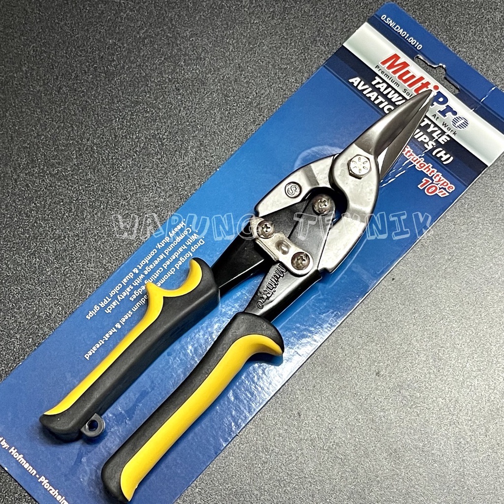 MULTIPRO 10&quot; Aviation Snips straight Gunting Baja Ringan Lurus Hollow Seng