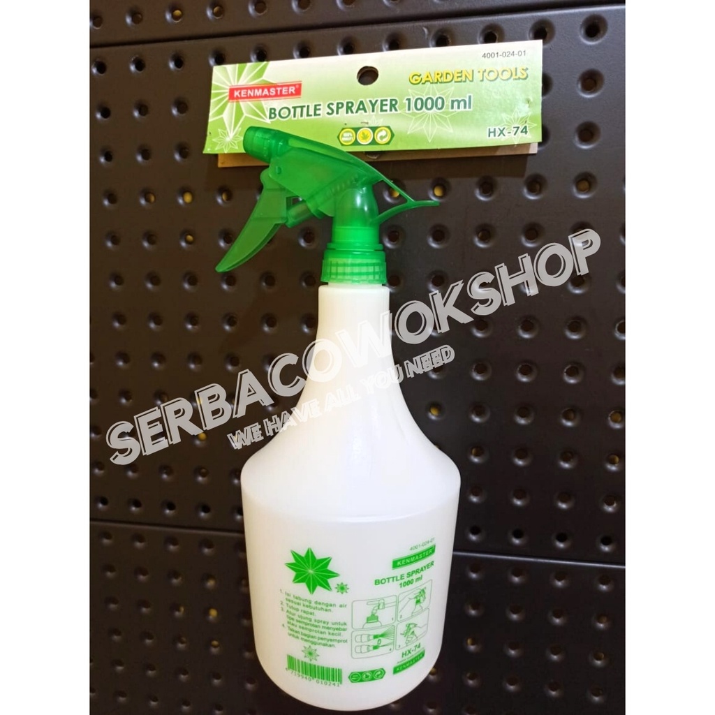 Botol Sprayer 1000 ml HX-74 km Semprotan Air Burung Serbaguna Kenmaster Termurah Berkualitas