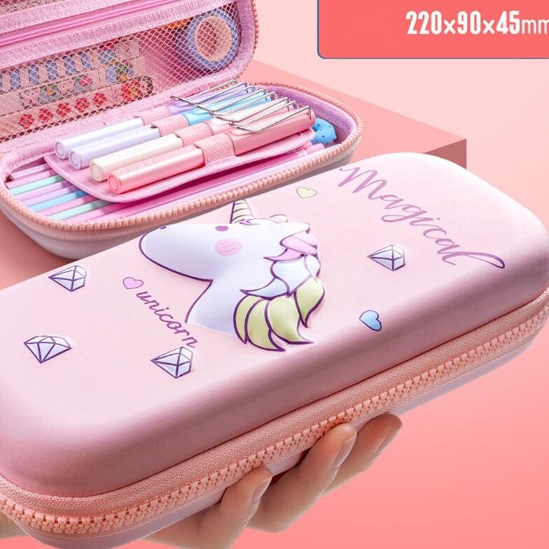 

Tempat Pensil 3D / Pencil Case Cute Box Unicorn Kawaii Stationery ,.