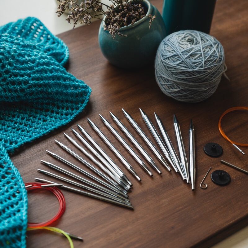 KnitPro Nova Metal -  Alat / Jarum Rajut Interchangeable Needle Set ( Deluxe Set )