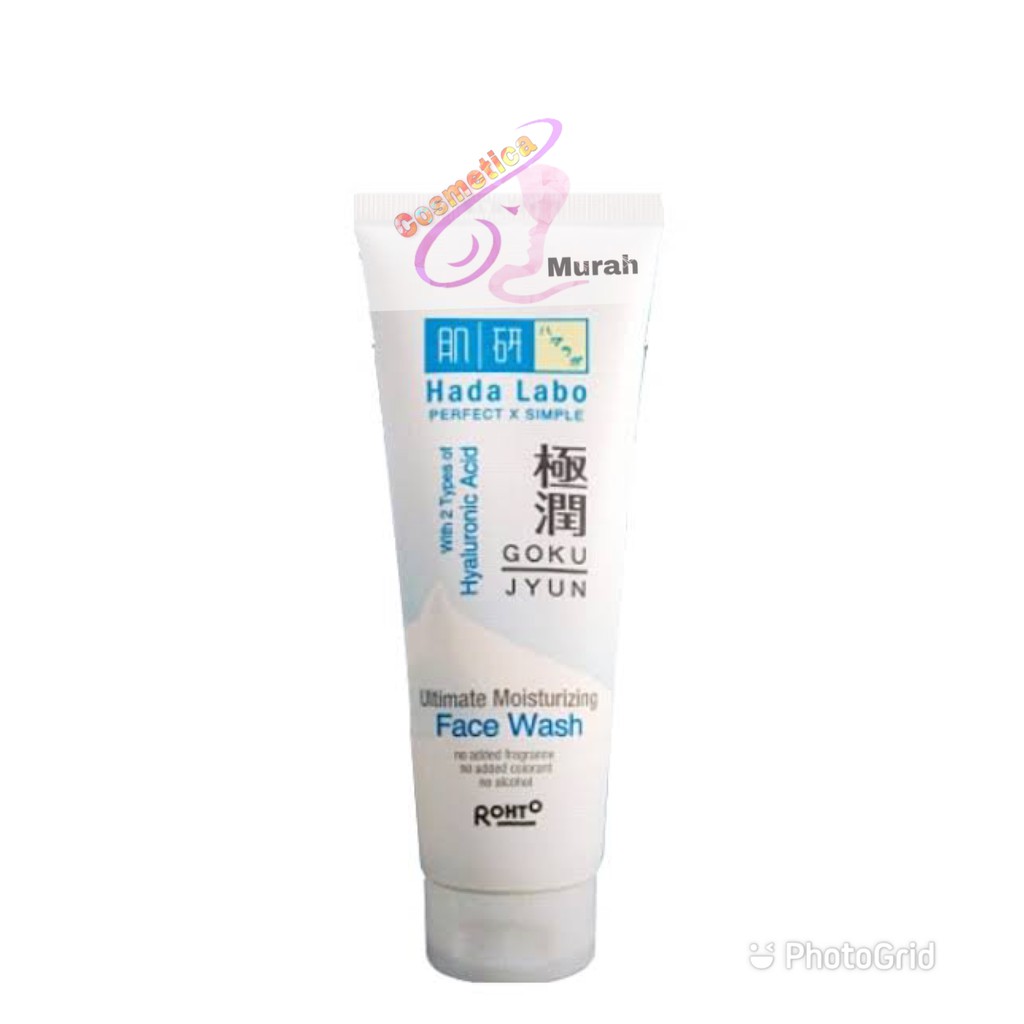 promoooo   [ 100 ml / besar ] hada labo ultimate face wash gokujyun / hadalabo gokujyun face wash / cuci muka