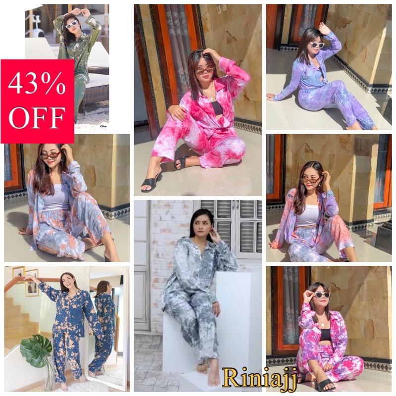 PIYAMA TIE DYE LENGAN PANJANG