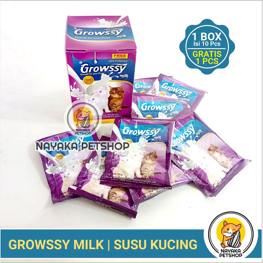 Growssy Milk Cat 1 Box Dus Susu Anak Kucing Kitten