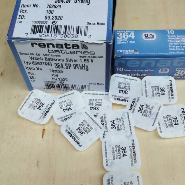 Batre jam tangan bateray RENATA 364 SR 621 SW ORIGINAL