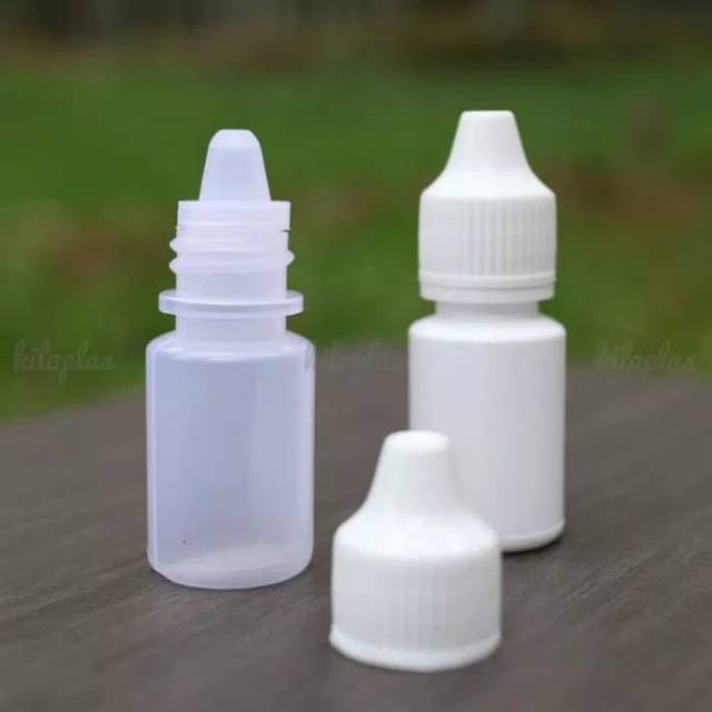 Botol tetes bening natural untuk essen 10 ml dan 30 ml