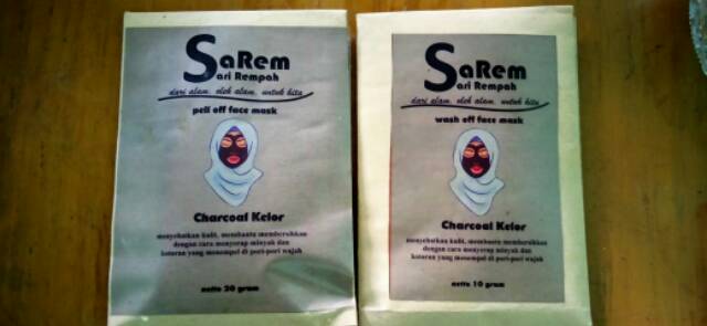 Peel Off Face Mask Sarem Sari Rempah Shopee Indonesia