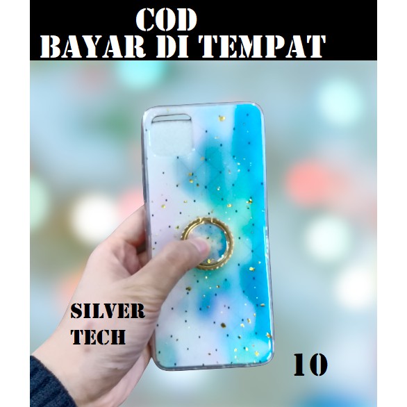 SOFTCASE EPOXY GLITTER + RING REALME C11 / XIAOMI  REDMI NOTE 9 / REDMI NOTE 9 PRO / REDMI 9A