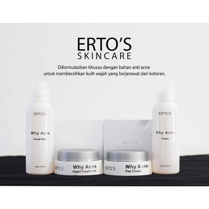 Ertos Why Acne Series Original Paket Jerawat Indonesia