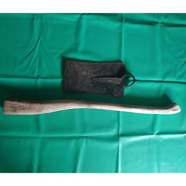 Cangkul tanggung baja asli plus gagang kayu