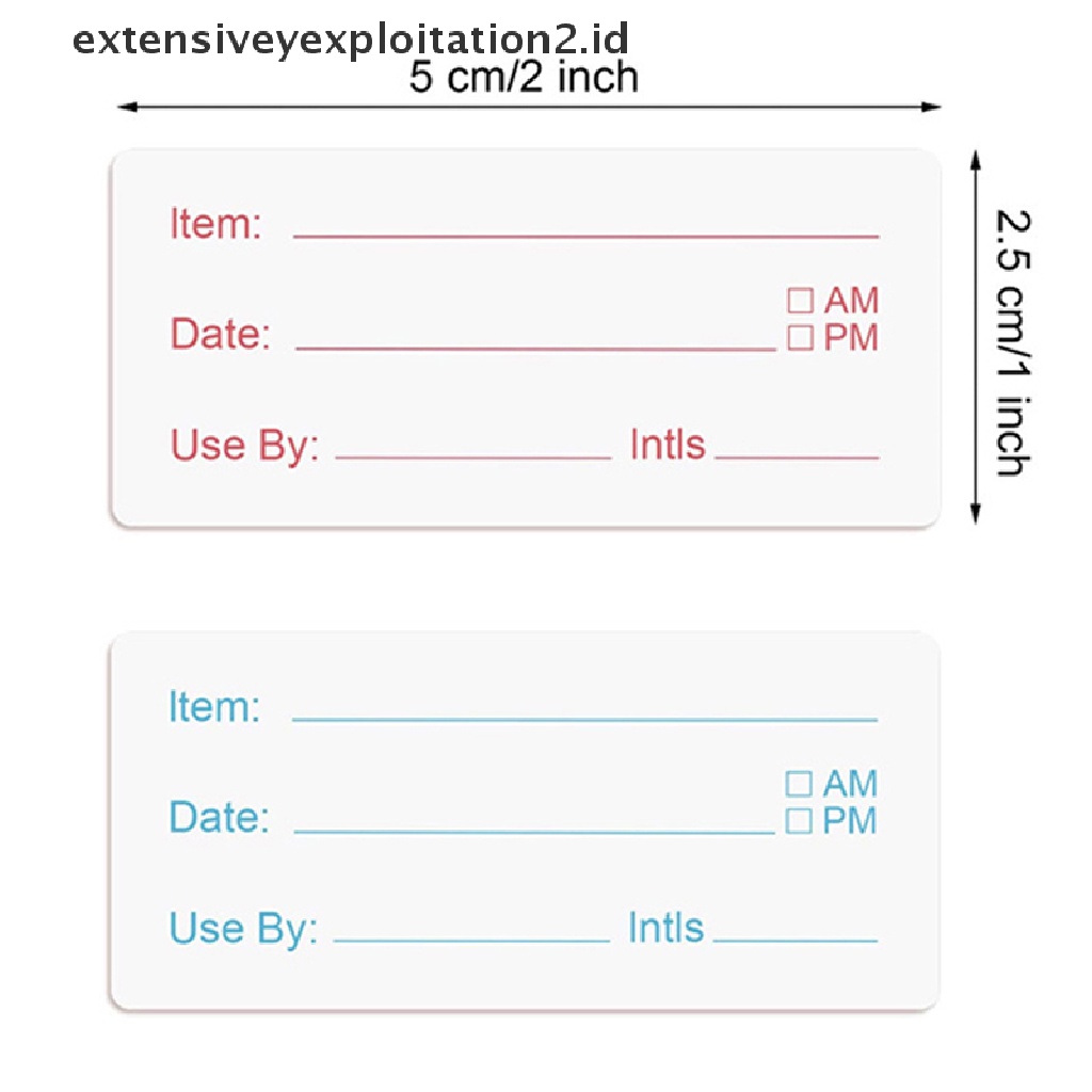 (Hotter) 1/500pcs/roll Label Tanggal Makanan Kulkas Dapur