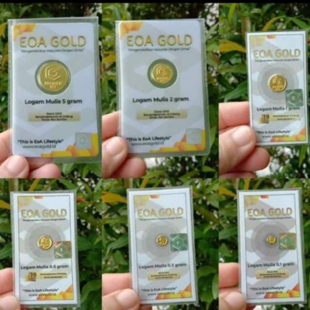 EOA 1 gr emas murni 24 karat