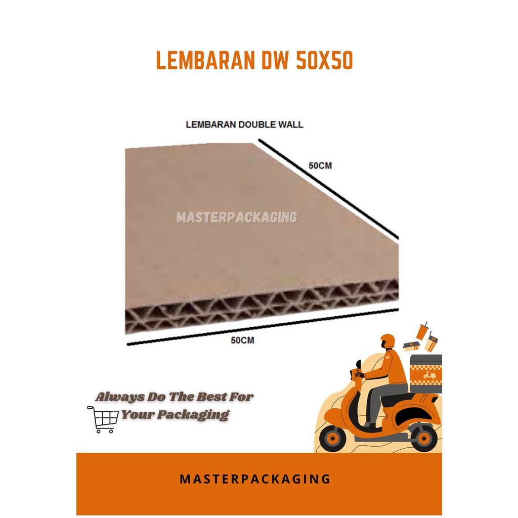

Cardboard Dus Lembaran Double Wall uk.50x50cm
