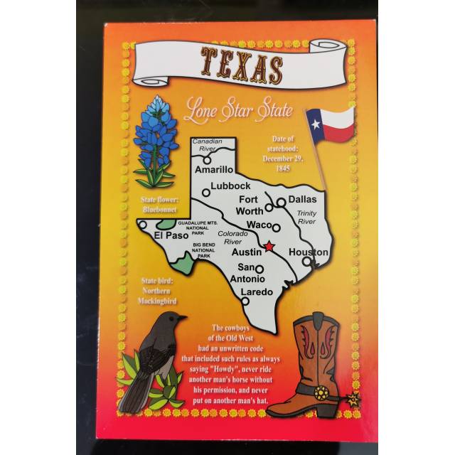 

Kartu pos peta amerika/American postcard