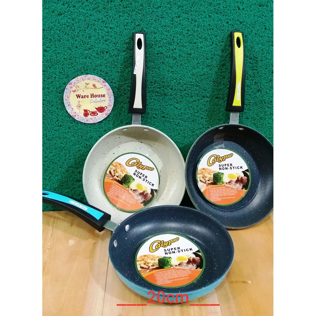fry pan / frypan teflon calypso / wajan Calypso Penggorengan Anti Lengket Tanpa Minyak 20cm,22cm,24cm-5