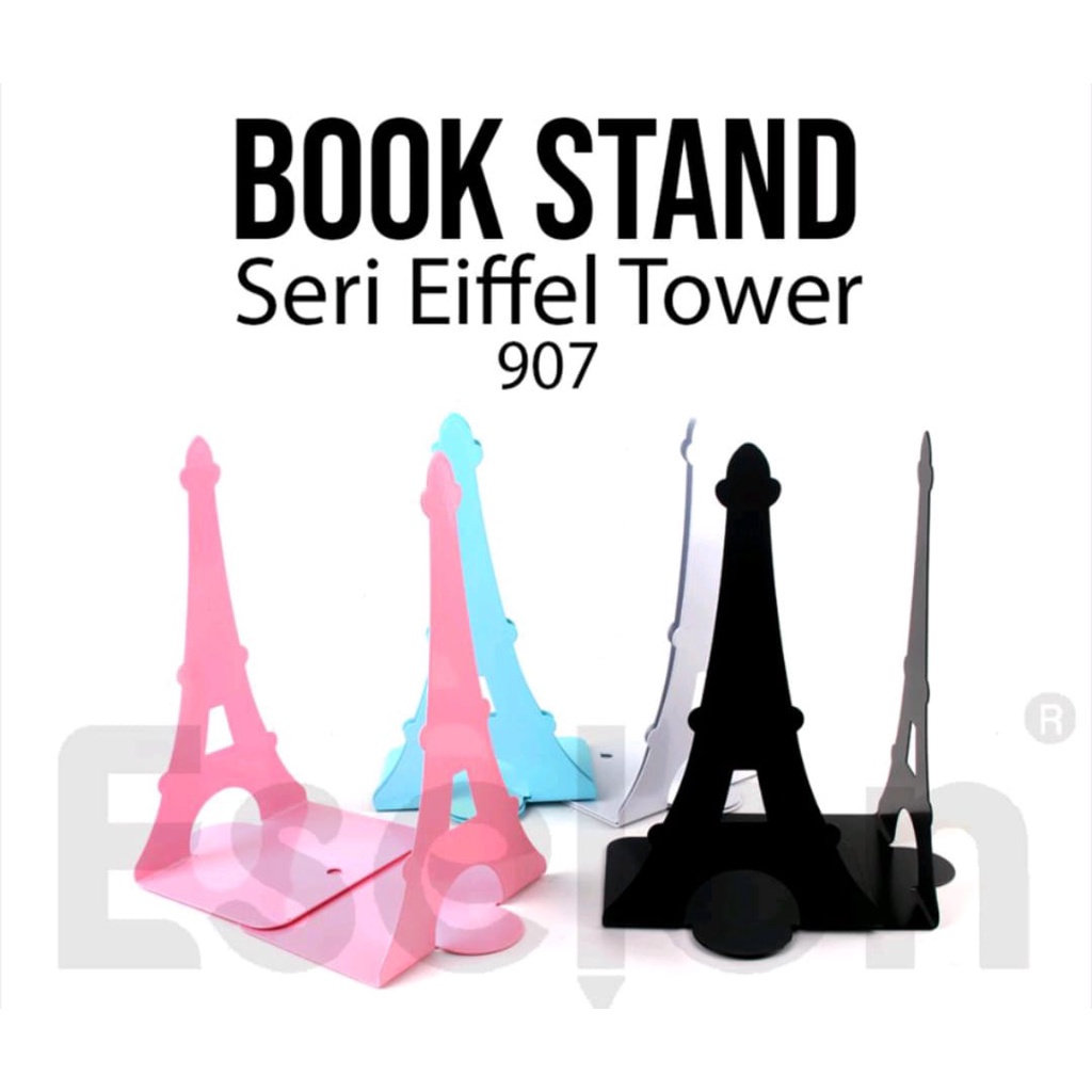 

AS888 - Stand book 2pcs/2buah Book Stand Eiffel Tower 907 / 1set Pembatas Buku Fancy