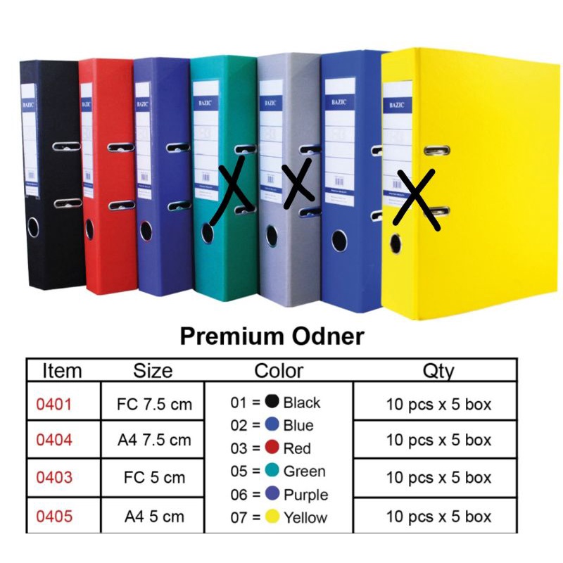 Ordner A4 map ring binder folder file bazic