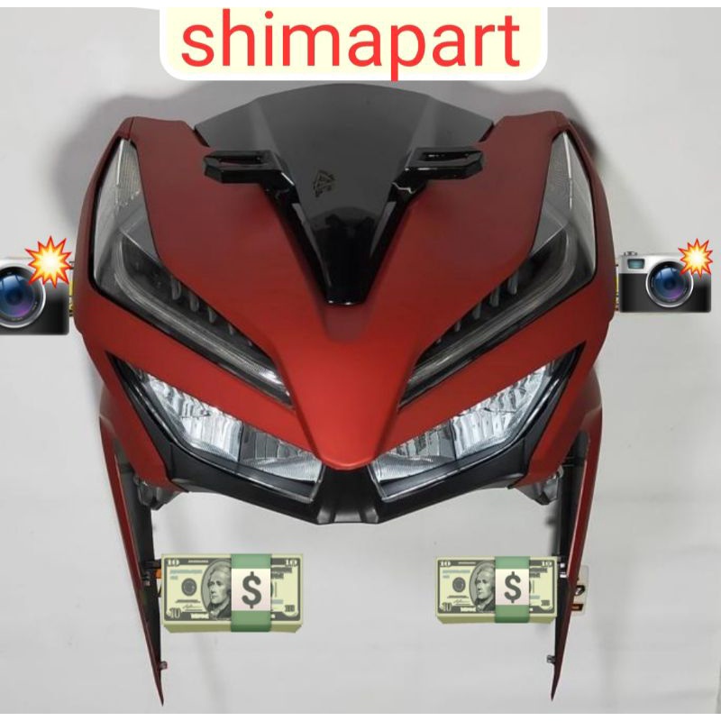 Bodi body tameng depan reflektor depan all new vario 125 150 led original 2018 2019 lampu original m
