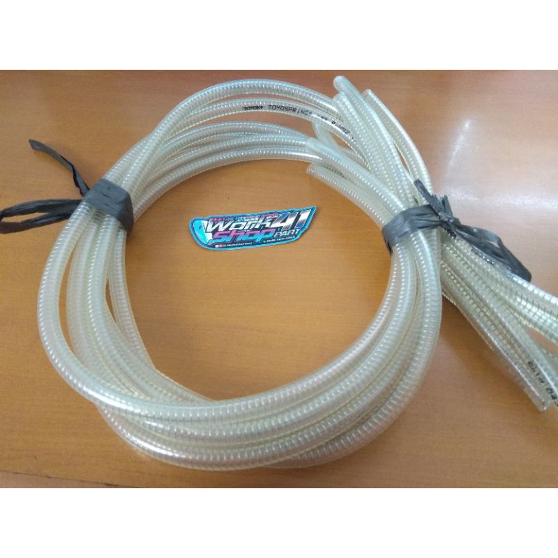 Selang Bensin Spiral sepiral Vespa Transparan Toyok Bening Rx King CB GL Mega Pro Mp Tiger Tilam Tirev Ninja Tiger KLX 1Meter / 100CM Toyo Termurah murah-1