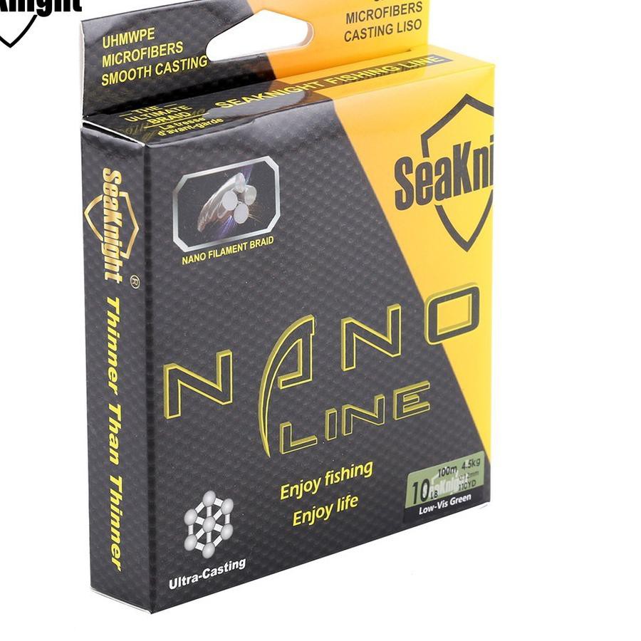 88DS♛ SENAR PANCING PE SEAKNIGHT 4X NANO 100M 10LB-4.54KG BENANG PANCING PE BENANG PE KENUR PANCING