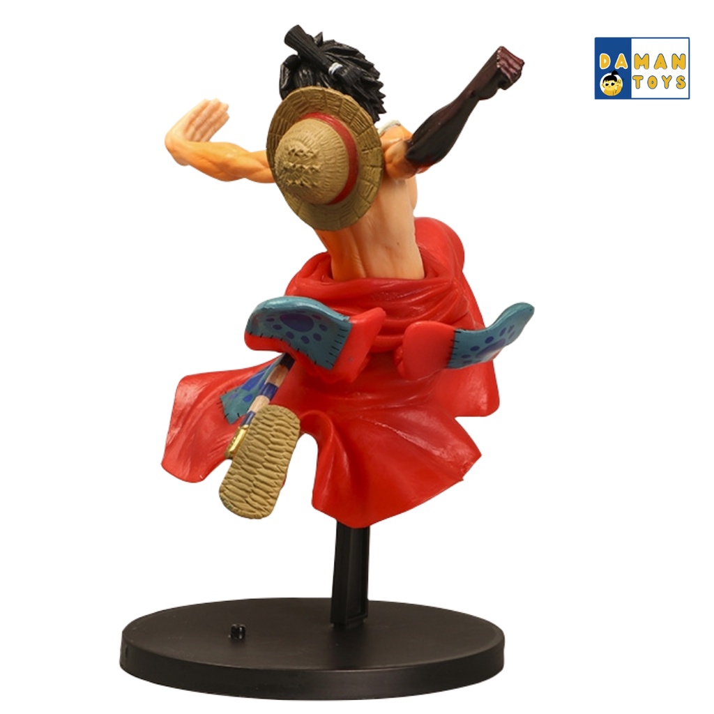 Action Figure Anime One Piece Luffy Wano Kimono