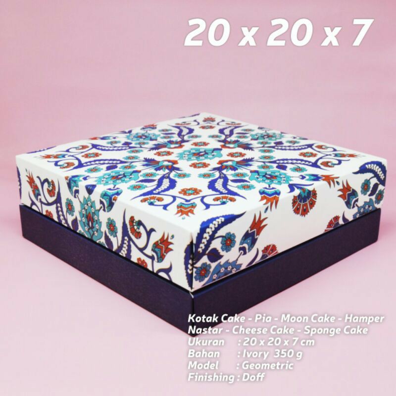 

DUS KOTAK KUE LAPIS KUE KERING CHIFFON CAKE CHEESECAKE ORIENTAL LEBARAN CNY IDULFITRI NATAL 20X20