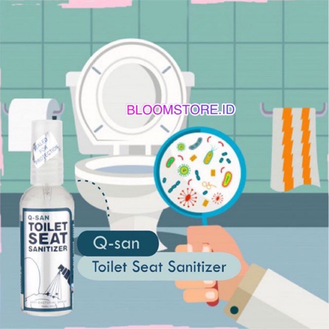 QSAN Q-SAN Toilet Seat Spray Semprot Kloset Sanitizer Pembersih Tempat
