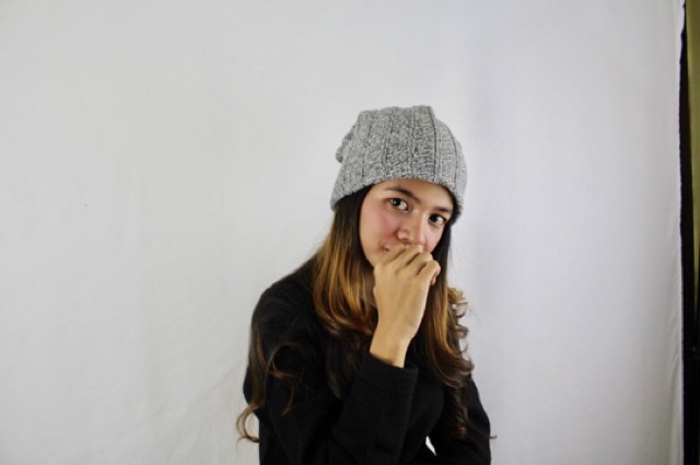 Topi Kupluk Rajut Wool Hat Beanie Blend