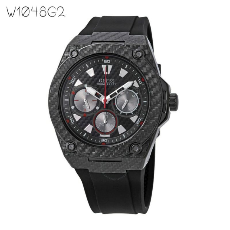 Jam Tangan guess legacy rubber strap ori bm