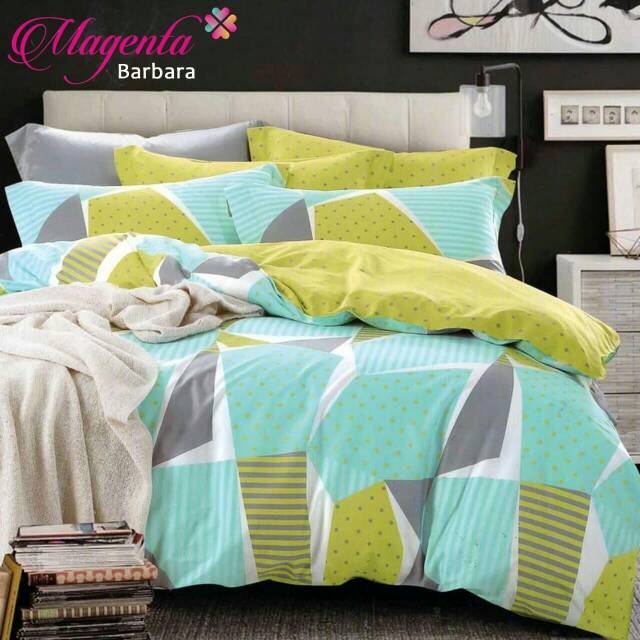 Sprei & bed cover katun lokal magenta barbara