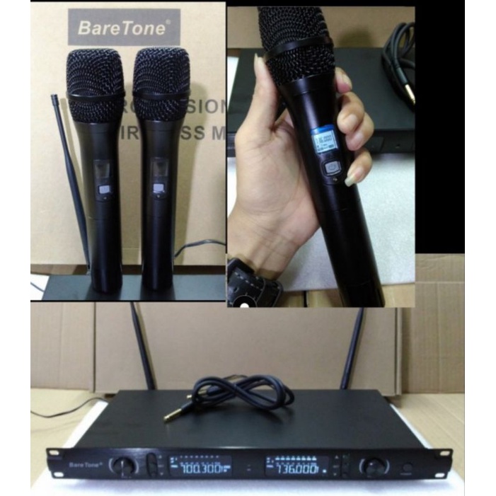 Mic Wireless BARETONE WM5801 Original Werles Mikropon WM-5801 Wirles Mikrofon WM 5801