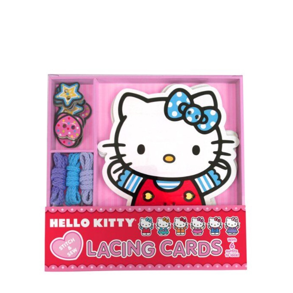 Buku Anak Bacaan Import / Buku Edukasi anak Hello Kitty Lacing Cards