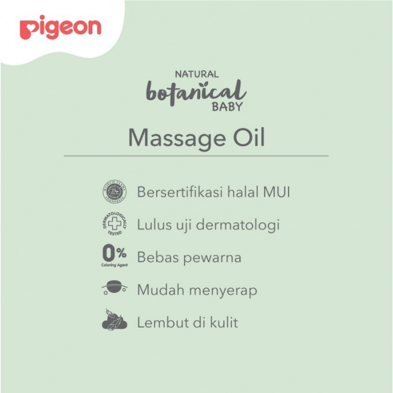 Pigeon Botanical Massage Oil Minyak Pijat Bayi - 100 ml