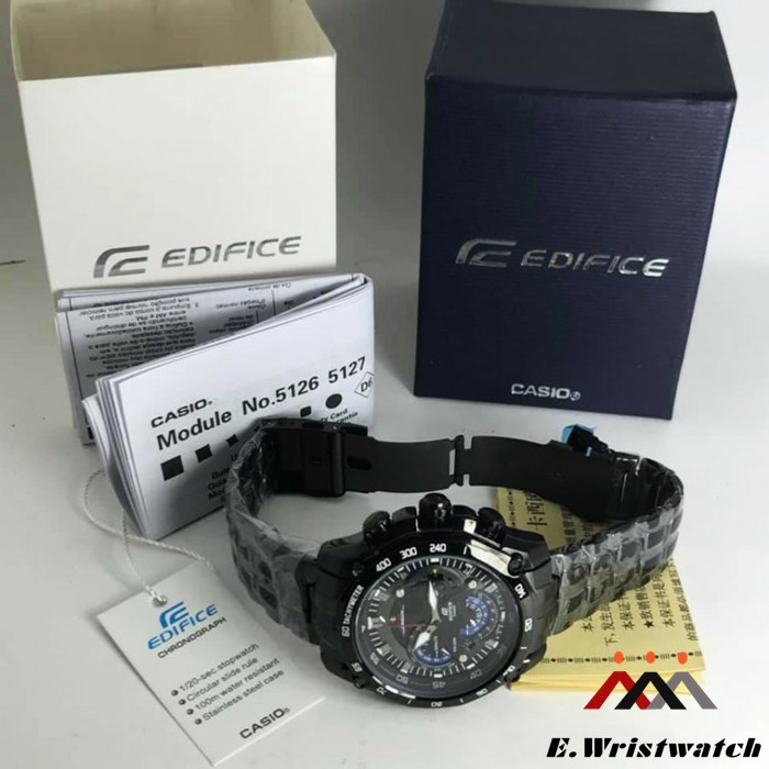 JAM TANGAN CASIO EDIFICE EF550 BLACK REDBULL CASIO WATCH JAM CASIO ORIGINAL GARANSI