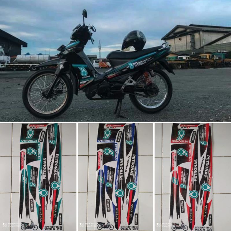 Striping sticker variasi yamaha vega ZR petronas115