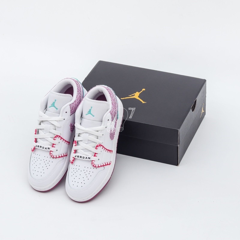 Air Jordan 1 Low White Light Bordeuax