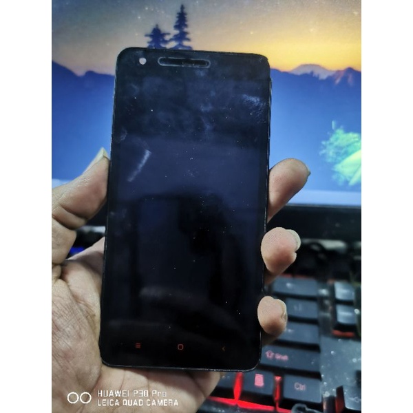 lcd redmi 2 normal original copotan, frame saja jelek ada gompal